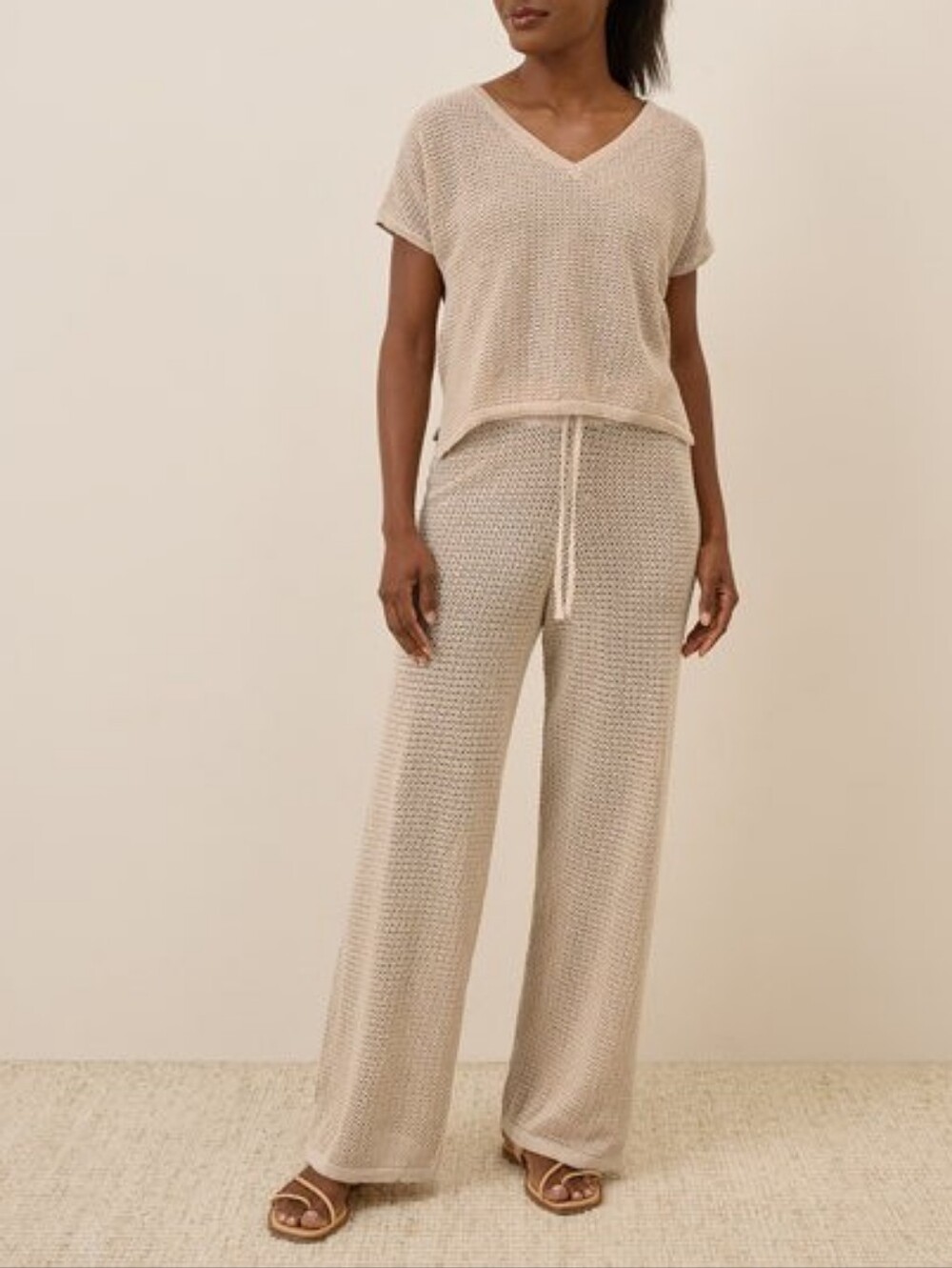 Pact: Beachside Crochet Sandshell  Knit Set